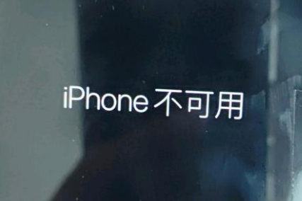 米易苹果服务网点分享锁屏界面显示“iPhone 不可用”如何解决 